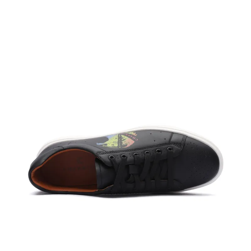 CHARRIOL Low Top Skateboard Shoes Men's Black-3
