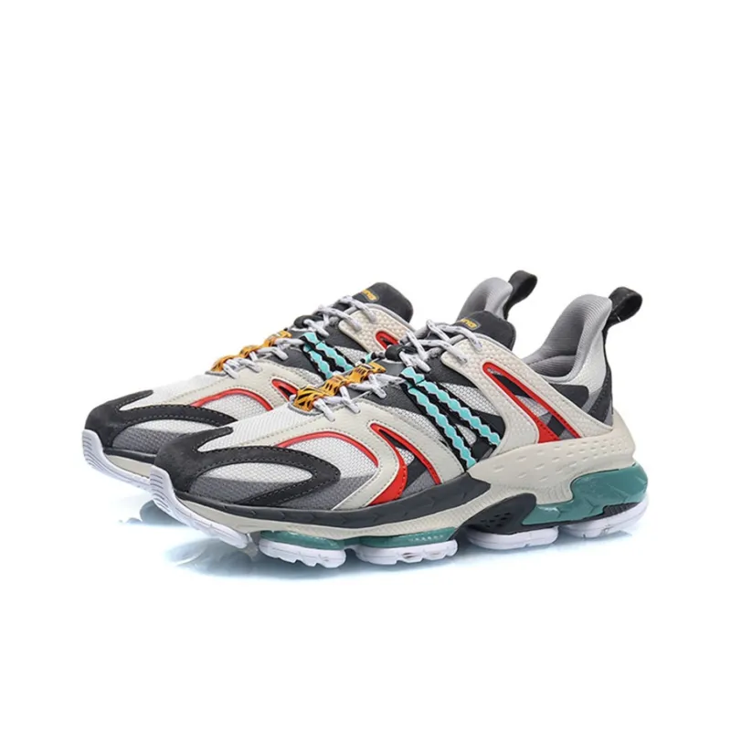 LiNing CF COUNTERFLOW Source Adam Non slip Lightweight Low Top Sports Casual Shoes Men's Gray Blue-2