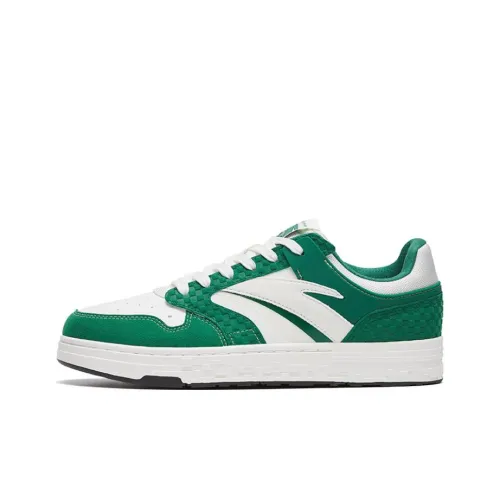 ANTA Street Naughty Skateboard Shoes Women's Low-Top Green/White