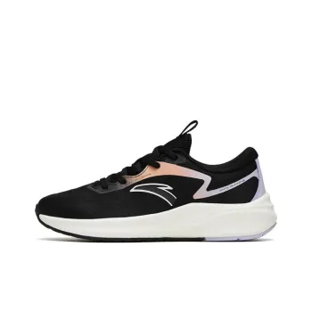 Anta Road Run Cushioning Anti Slip And Wear Resistant Low Top Running Shoes Women's Black Purple