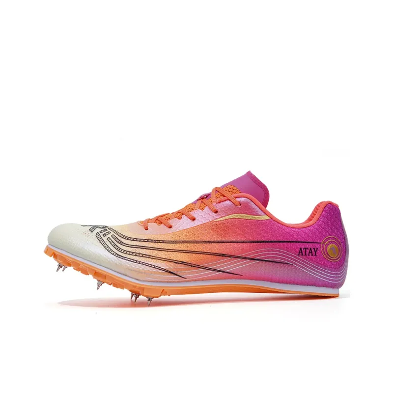 ATAY Anti Slip Wear Resistant Low Top Running Shoes Unisex Dazzling Color Fluorescent Orange-0