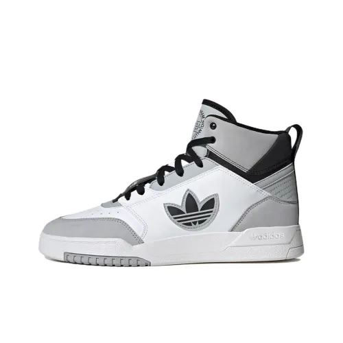 Adidas Originals Drop Step Skateboard Shoes Unisex High-Top Black/White/Grey