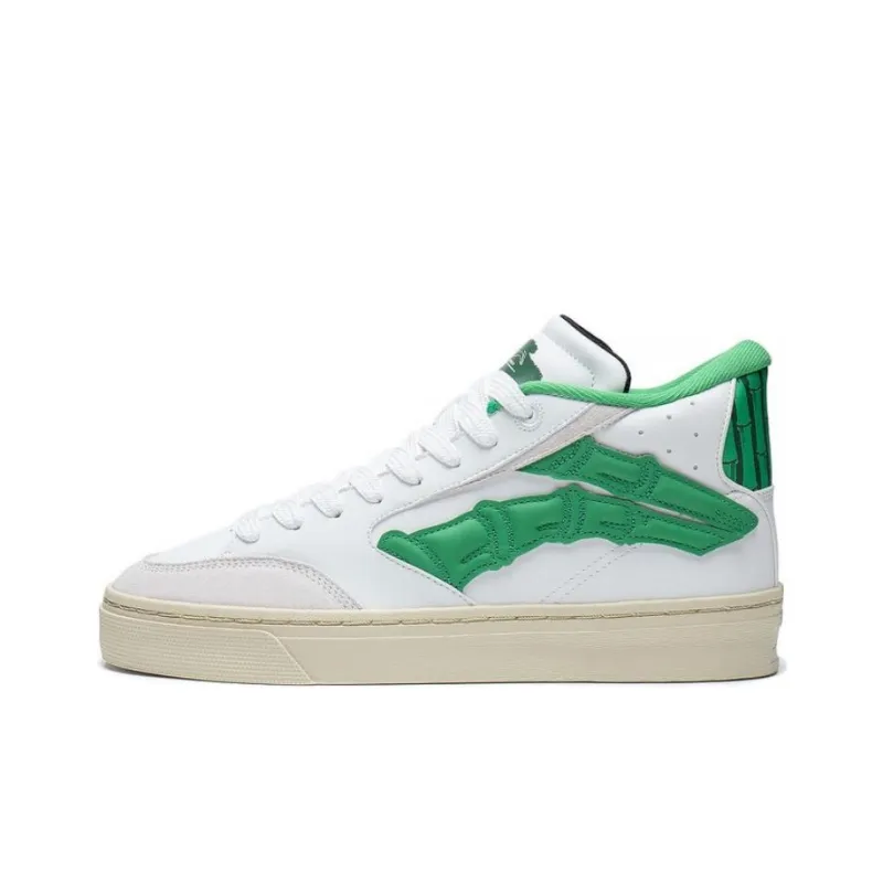 LiNing Wei Wu 180 Abrasion Resistant Breathable Low Top Skateboard Shoes Men's White Green-0