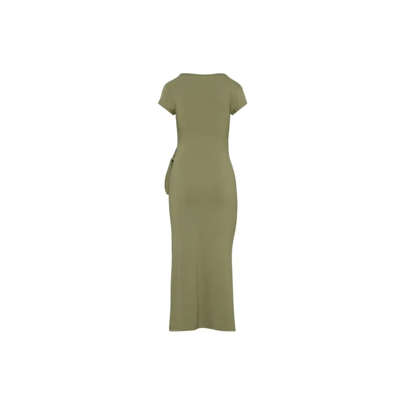 ARITZIA Wilfred Fortune Maxi Dress Short-Sleeved Dresses Women's Bosana Green-1