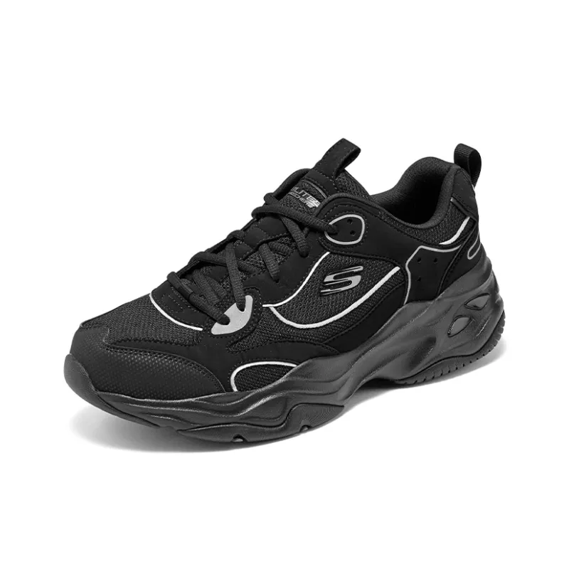 Skechers Lifestyle Anti Slip Wear Resistant Low Top Casual Shoes Men's Black-2