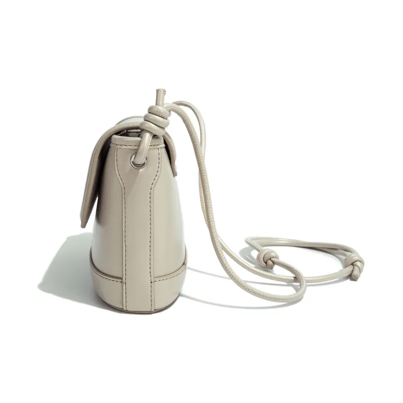 MESUCA Kitty Series PU With Synthetic Leather Crossbody Bag Small Size Women's Black/White/Ecru-15
