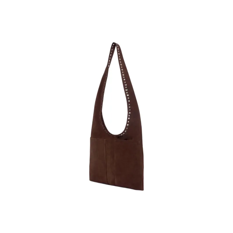 Gimaguas Suede Crossbody Bag Shoulder Bag Women's Brown-1
