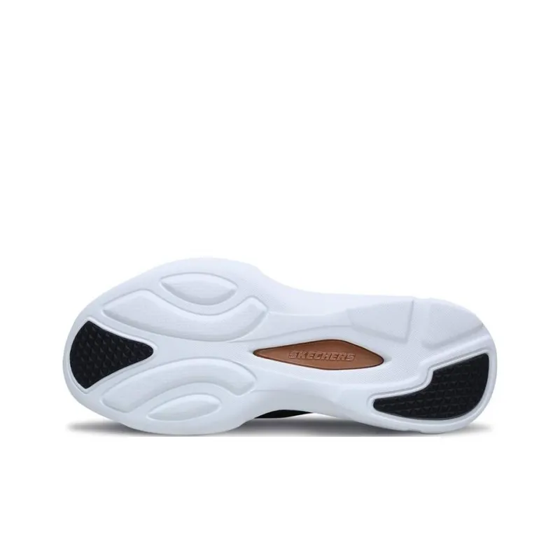 Skechers D'LITES Series Dlt A Cushioning Wear Resistant Low Top Sports Casual Shoes Women's Black White-4