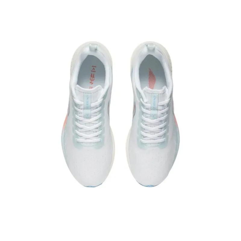 LiNing Red Hare 5 Durable Breathable Low Top Running Shoes Women's White Blue-3
