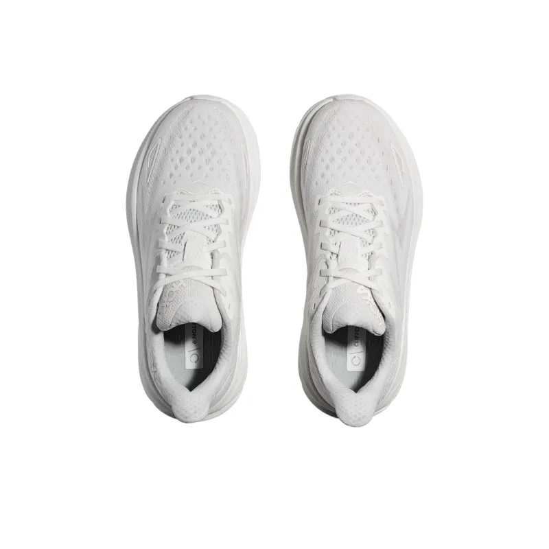 HOKA ONE ONE Clifton 9 Wide 'Triple White' Women's-3