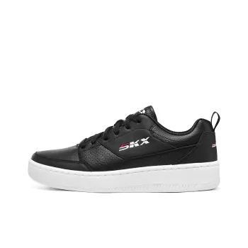 Skechers Sport Court 92 Anti Slip Wear Resistant Low Top Skateboard Shoes Men's Black White