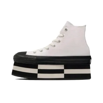 Converse All Star Anti Slip And Wear Resistant Height Increasing High Top Skateboard Shoes Women's White