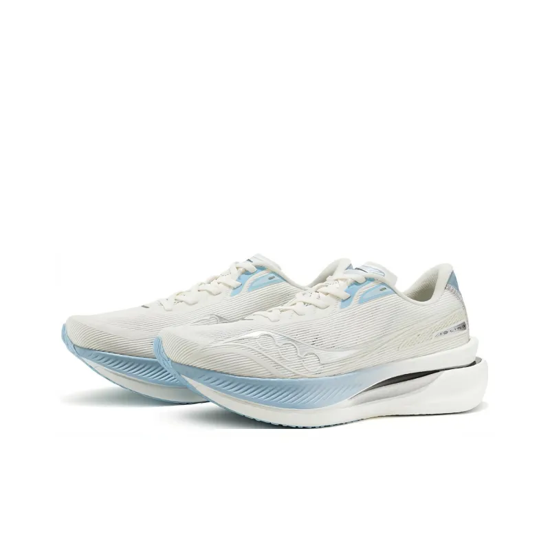 Saucony IDLING Cruise Anti Slip Wear Resistant Low Top Training Running Shoes Unisex White Blue-2