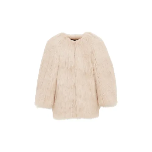 SAINT LAURENT FW24 Coats Women's Beige