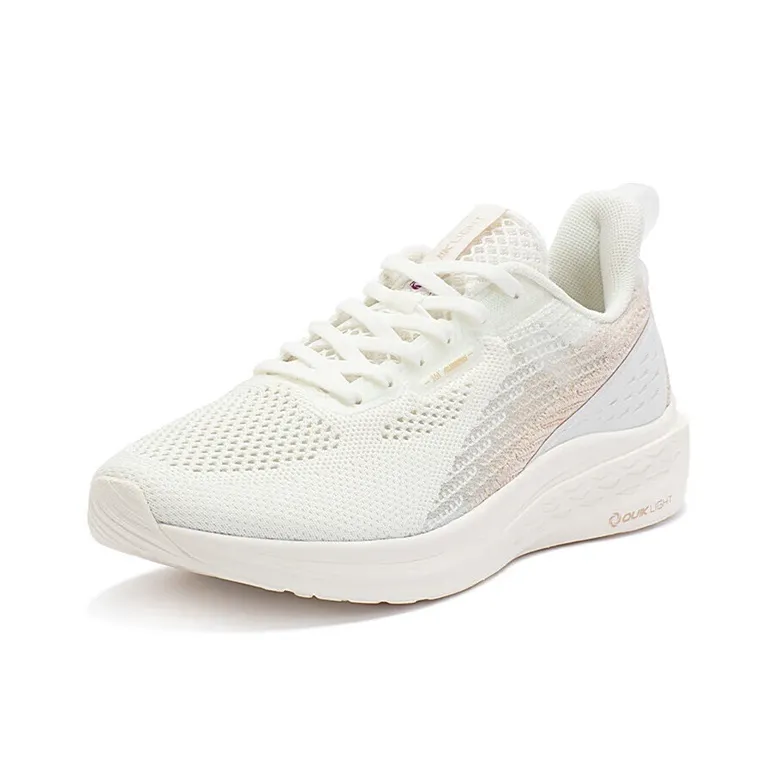 361° Flying Fish Anti Slip Wear Resistant Low Top Running Shoes Women's White-1