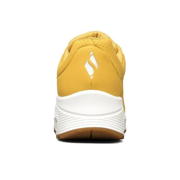Skechers Uno Wear Resistant Breathable Rebound Low Top Casual Shoes Women's Yellow-3