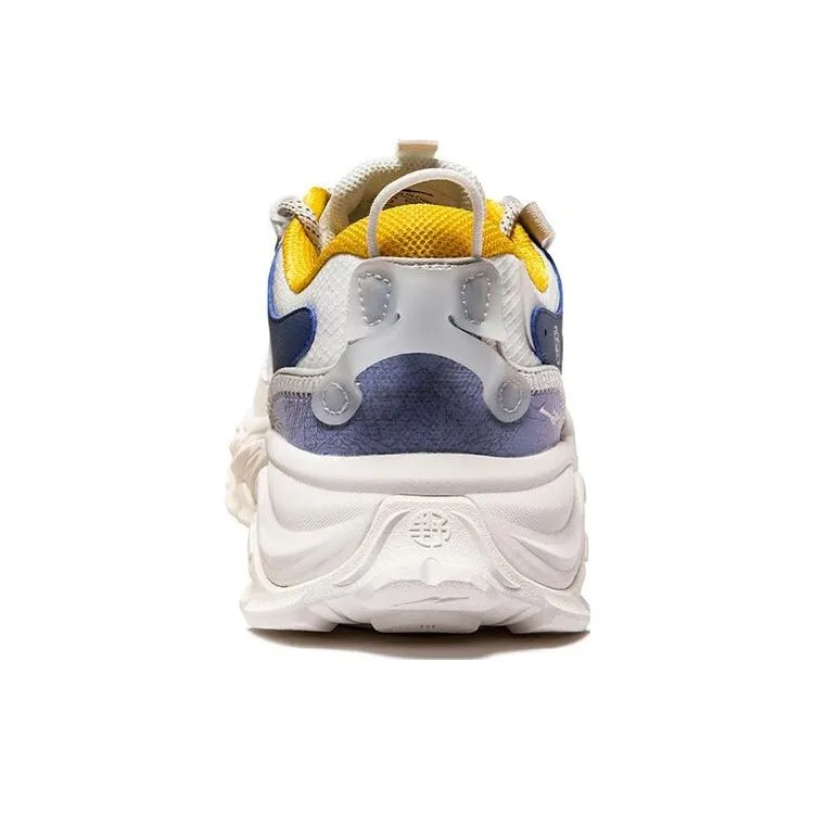 Erke Kunlun Five Elements Cushioning Anti-Slip And Wear-Resistant Low-Top Sports Casual Shoes White Blue-5