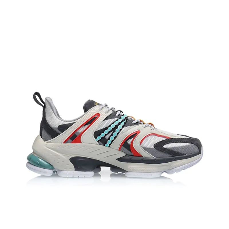 LiNing CF COUNTERFLOW Source Adam Non slip Lightweight Low Top Sports Casual Shoes Men's Gray Blue-1