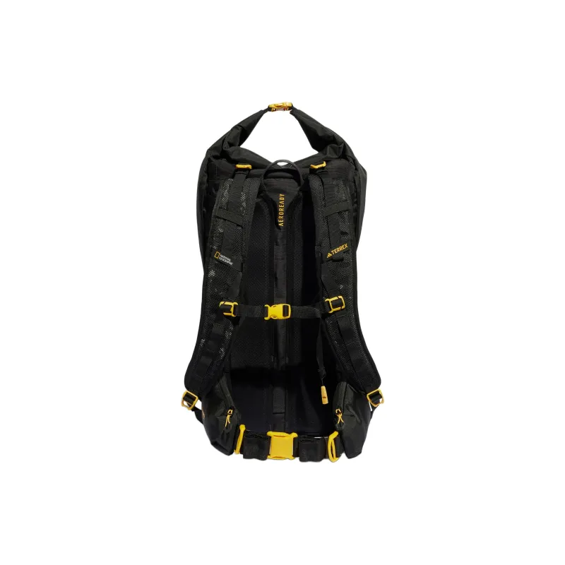 Adidas National Geographic Collaboration Recycled Polyester Outdoor Hiking Bag Backpacks Regular Unisex Black-2