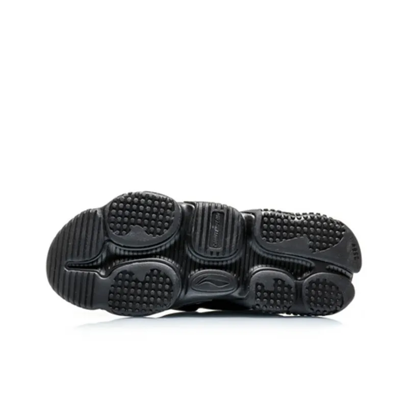 LiNing CF Cushioning Anti-Slip And Wear-Resistant Low-Top Casual Shoes Men's Black Purple-4