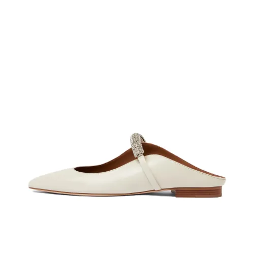 Malone Souliers Bella Wrap-toe Slippers Women's White