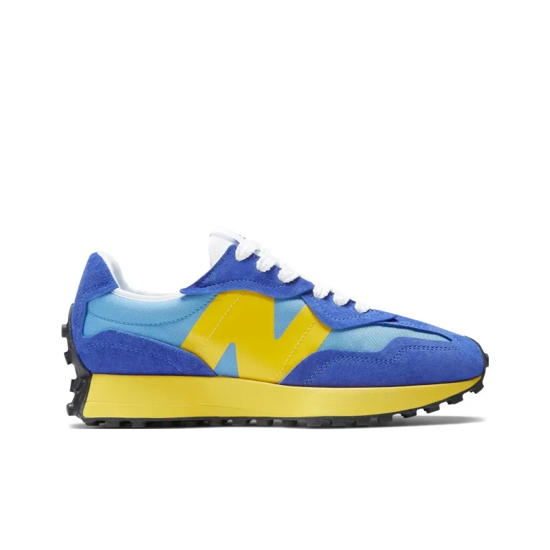New Balance 327 Warped Essentials Marine Blue Yellow-1