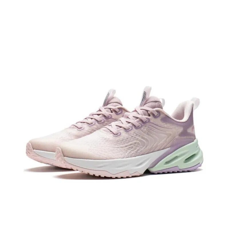 LiNing EazGo Shock Absorbers Rebound Low Top Running Shoes Women's Primrose Pink-2