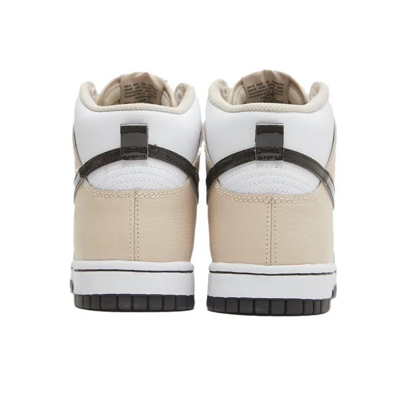 Nike Dunk High White Sanddrift Brown Women's-3