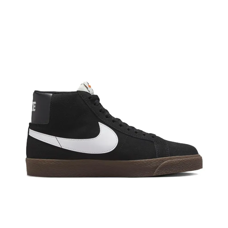 Nike Sb Zoom Blazer Mid Black White Dark Gum-1