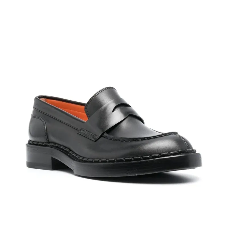 Santoni Alfie Round-toe Loafers-2