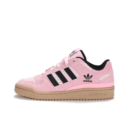 Adidas Originals FORUM Skateboard Shoes Women's Low-Top Pink/Black/White