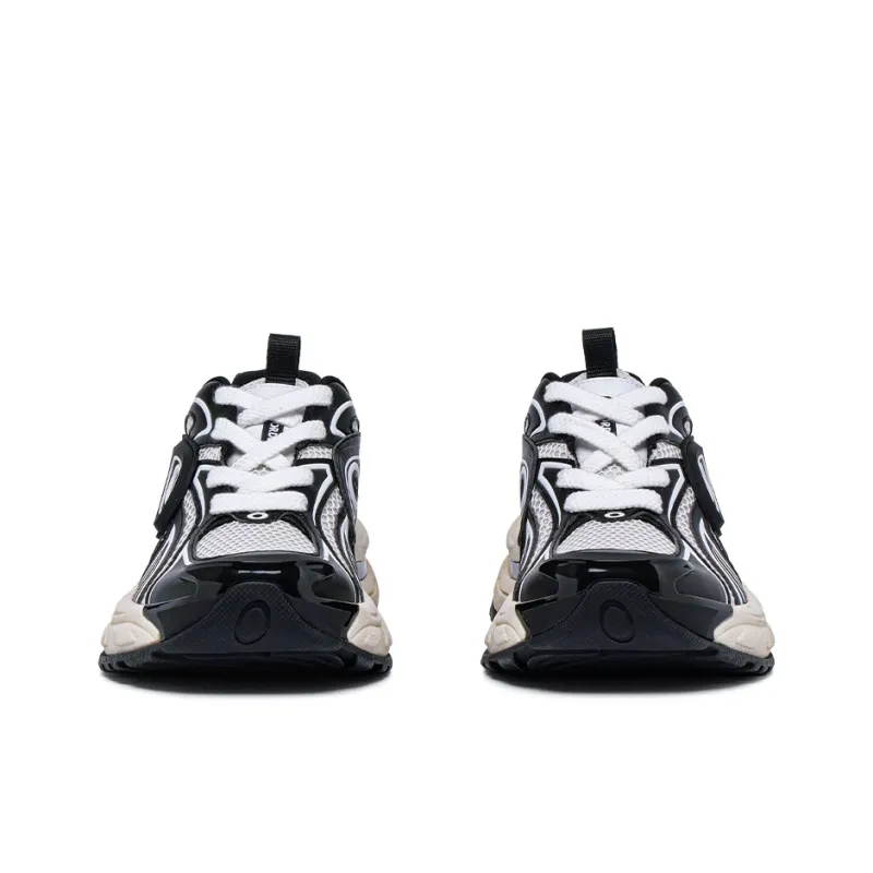 OLD ORDER Turbo GT Low Top Chunky Sneakers Unisex Black White-1