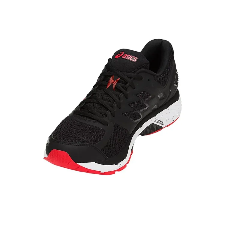 Asics GT 3000 5 Breathable And Wear resistant Low Top Running Shoes Men's Black Red-3