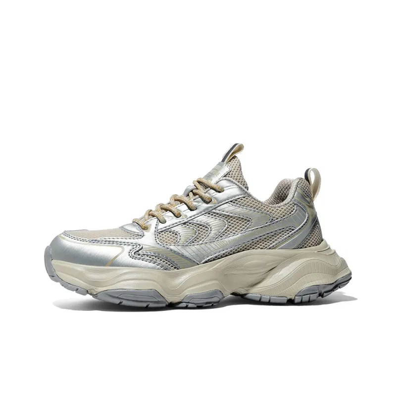 AOKANG Height Increasing Wear-Resistant Breathable Slip-Resistant Low-Top Chunky Sneakers Men's-3