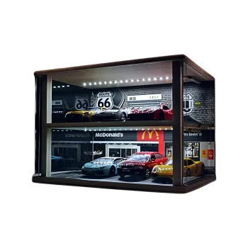 Kavi Underground Parking Lot Dust Resistant Storage Alloy Car 1 24 Model Accessories