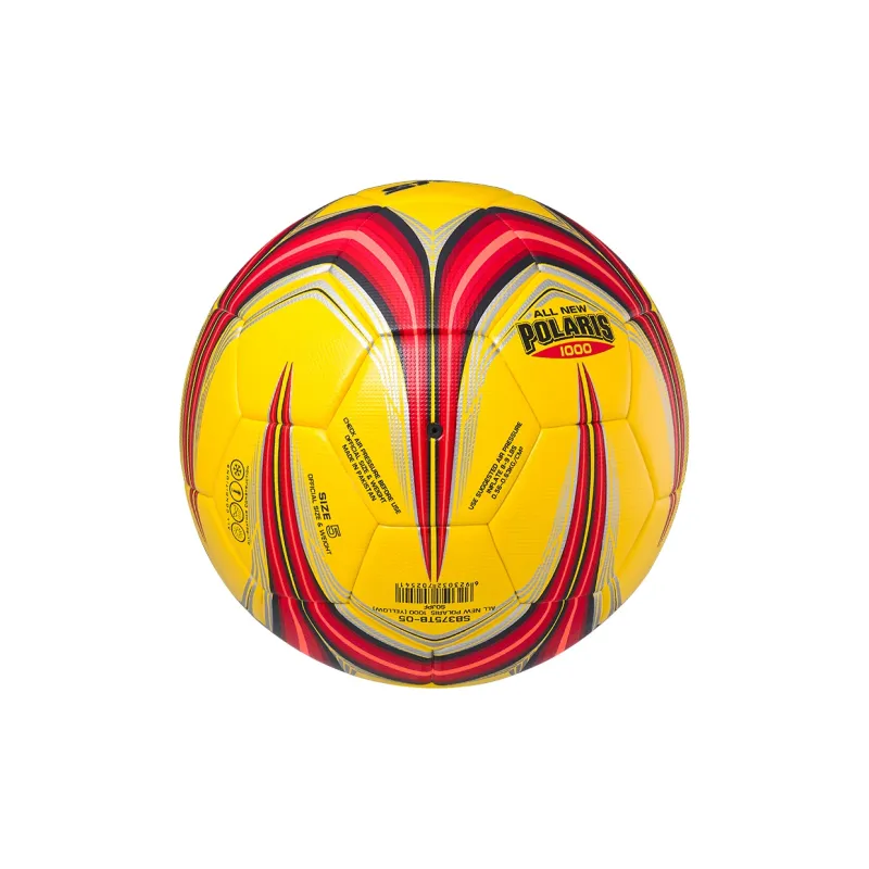 Star Size 5 Standard Ball Soccer PU Seamless Thermal bonding Unisex Red Yellow-5