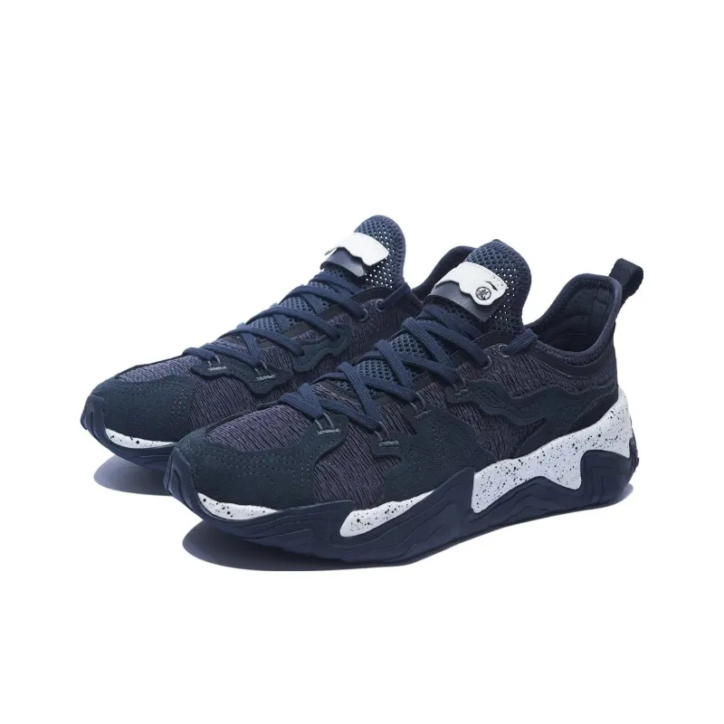 CHENGLONG x LiNing Gongfu Collection Durable Breathable Low Top Casual Shoes Men's Ebony Black-2