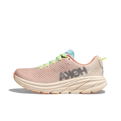 HOKA ONE ONE Rincon 3 Running Shoes Women's Low-Top Pink/Ivory