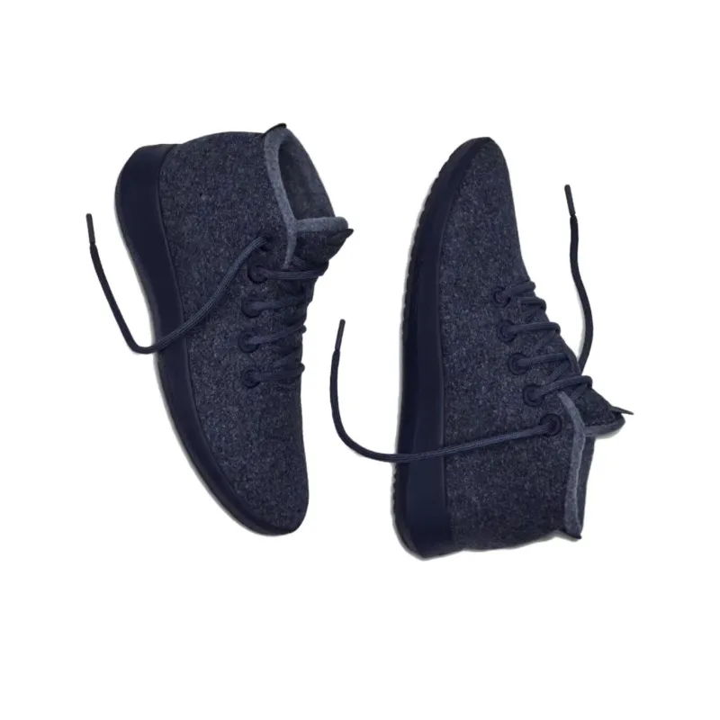 Allbirds Mizzle Up Cushioning High-Top Casual Shoes Women's Midnight Blue-2