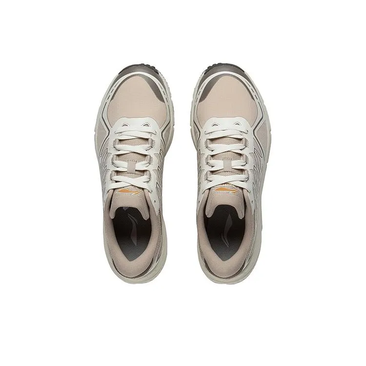 LiNing Yitai Lite Durable Breathable Low Top Running Shoes Gray White-2