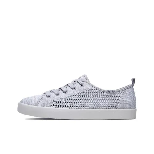 Skechers Bob's B-Loved Lightweight And Breathable Low-Top Skateboard Shoes Women's Light Gray