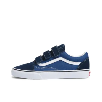 Old Skool Vans Suede Canvas Velcro 'Dress Blue'