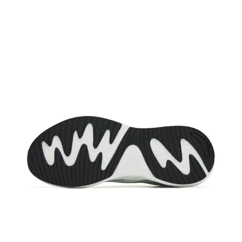 Anta Martian Foam Cushioning Breathable Lightweight Wear Resistant Low Top Running Shoes Men's White Green-4