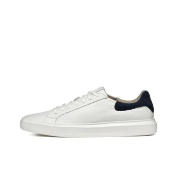 GEOX Slip Resistant Low Top Skateboard Shoes Men's White