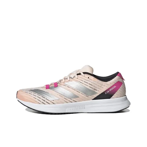 Adidas Adizero RC 5 Running Shoes Men Low-Top Pink/Silver/Red