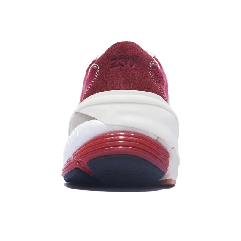 LiNing Wuji Durable Breathable Low-Top Skateboard Shoes Women's Deep Rich Red-5