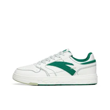 Anta Street Naughty Anti Slip And Wear Resistant Lightweight Low Top Skateboard Shoes Men's White Green