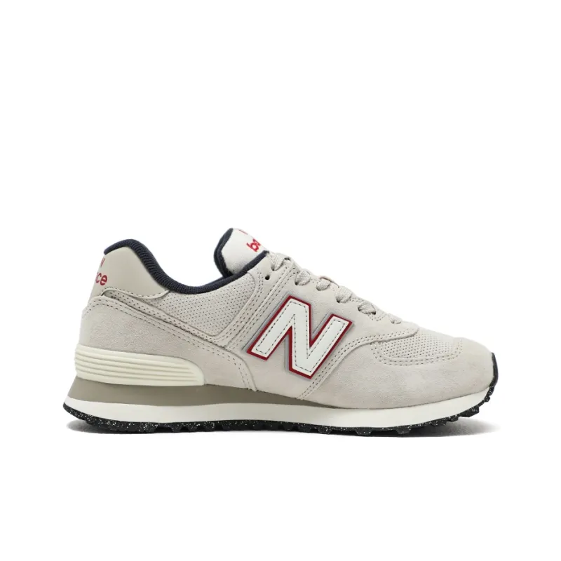 New Balance 574 'Grey Red Outlined' Women's-1