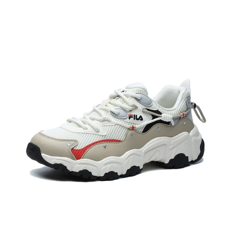 FILA Fluid Cat Paw 2 Cushioning Anti-Slip And Wear-Resistant Low-Top Casual Shoes Men's Vanilla Ice-1