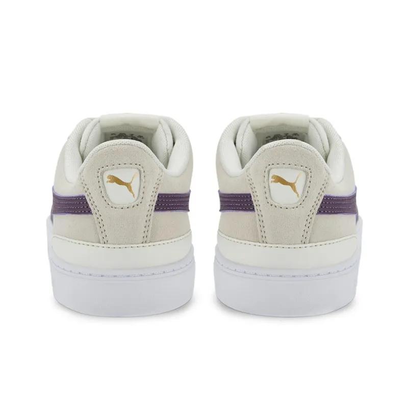 PUMA Vikky V3 Anti-Slip Wear-Resistant Low-Top Skateboard Shoes Women's Gray Purple-4